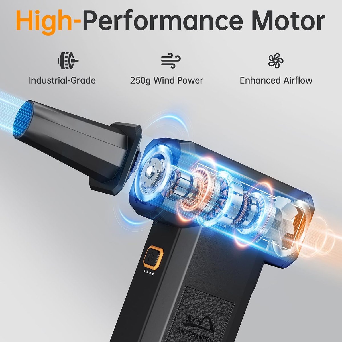 Cordless air duster and mini blower, view 2