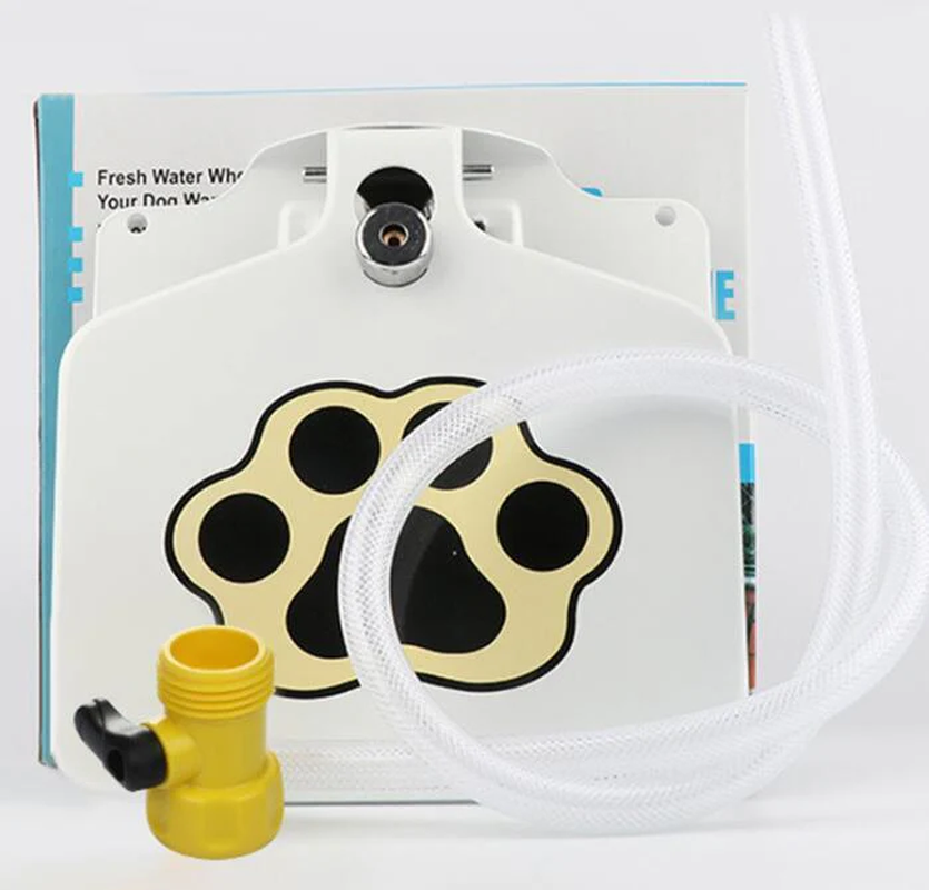 Paw-activated outdoor dog water fountain, view 4