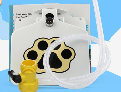 Paw-activated outdoor dog water fountain, view 6