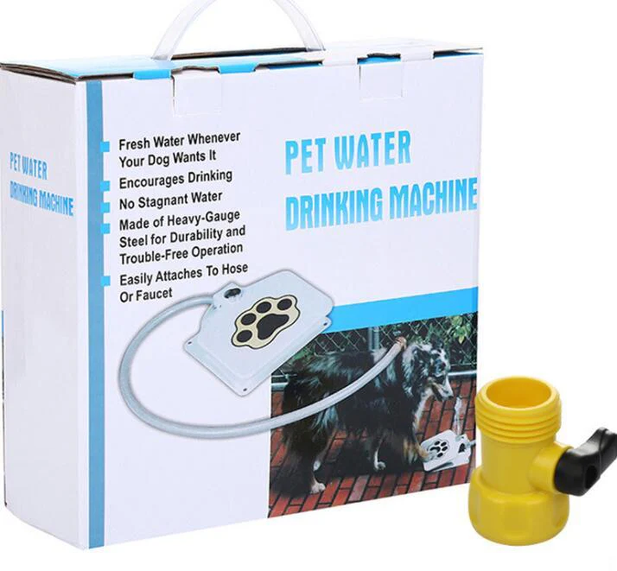 Paw-activated outdoor dog water fountain, view 7