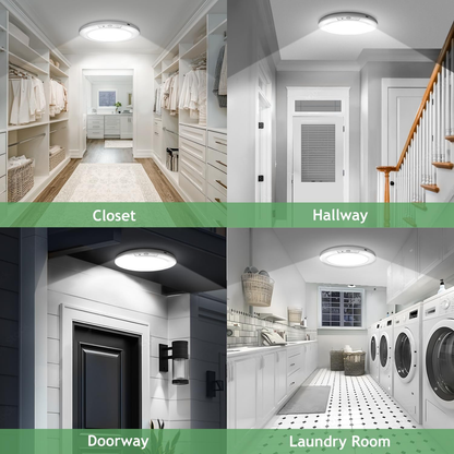 Rechargeable motion-sensor ceiling light with remote, view 5