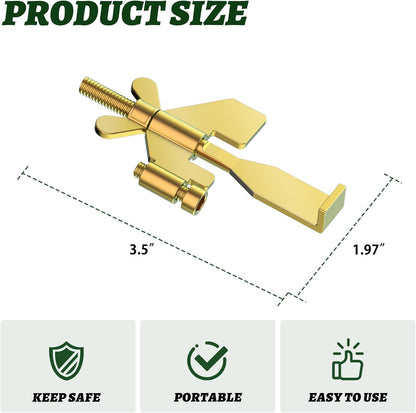 1 PCS Gold Portable Door Lock,Heavy-Duty Portable Door Lock for Home, Travel, Hotels, Apartments